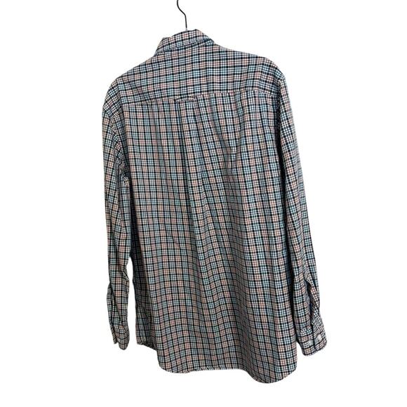 Pendleton Bridgeport Plaid Blue Red Black Butt Down Shirt Medium - Picture 2 of 6